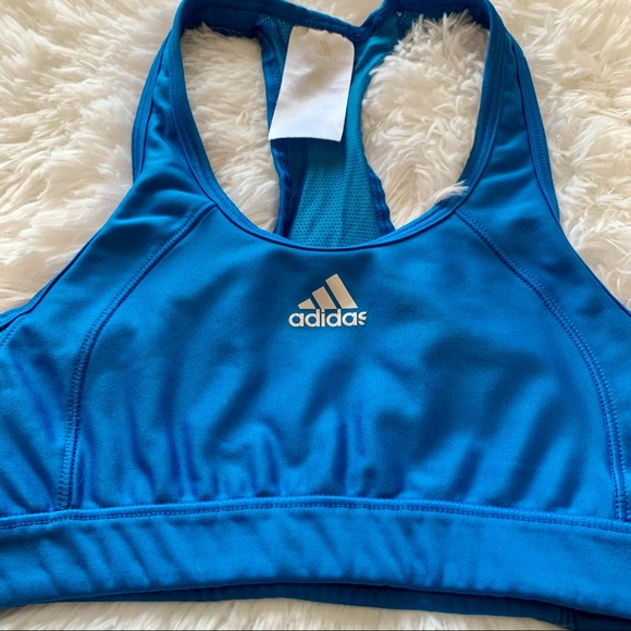 ADIDAS : Royal Blue Racer-Back Sports Bra - Picture 3 of 7